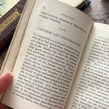 Load image into Gallery viewer, 1851 Etiquette for Gentlemen or The Principles of True Politeness; RARE Pocket Book
