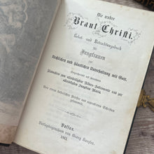 Load image into Gallery viewer, 1863 German Prayer Book for Women; Full Morocco Binding with Clasp