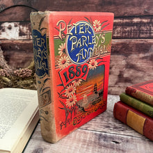 Load image into Gallery viewer, 1889 Peter Parley's Annual for Girls and Boys Beautiful Floral Victorian Binding