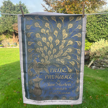 Load image into Gallery viewer, Organic Cotton Tea Towel - Pride and Prejudice or Familiar Wildflowers