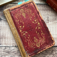 Load image into Gallery viewer, Early Victorian Manuscript Book; Hand Written Poetry and Illustrated Acrostic WORN