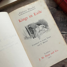 Load image into Gallery viewer, 1902 Kings in Exile by Alphonse Daudet Edwardian Full Leather Book
