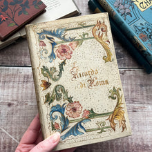 Load image into Gallery viewer, Ricordo di Roma Personal Diary of Rome Late Victorian Hand Painted Book