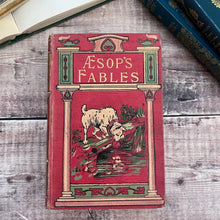 Load image into Gallery viewer, Aesop's Fables; Illustrated Late 19th Century Book with Pictorial Binding