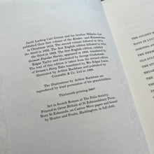 Load image into Gallery viewer, 2007 Grimm’s Fairy Tales by Folio Society Illustrated by Arthur Rackham
