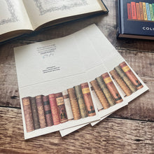 Load image into Gallery viewer, Pack of 3 Beautiful Book Spine Cards...Digital Design of Antique Books