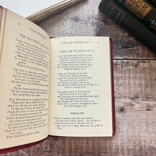 Load image into Gallery viewer, Poems of Ella Wheeler Wilcox Miniature Yapp Leather Suede Binding Antique Roses Book