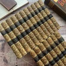 Load image into Gallery viewer, 1830's Collection of The Works of Maria Edgeworth in 18 Volumes Georgian Half Leather Set