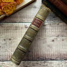 Load image into Gallery viewer, 1857 Jane Eyre by Currer Bell (Charlotte Bronte) Half Leather Victorian Book Rare (Et)
