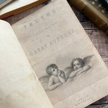 Load image into Gallery viewer, 1852 Truths Illustrated by Great Authors Full Morocco Gauffered Edges Book