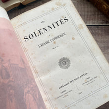 Load image into Gallery viewer, 1856 Les Solennites de L'Eglise Catholique; Stunning Antiquarian French Binding