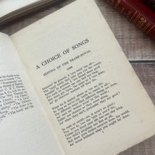 Load image into Gallery viewer, 1925 A Choice of Songs by Rudyard Kipling; Full Leather Floral Binding