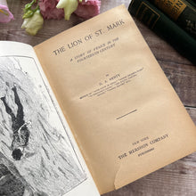 Load image into Gallery viewer, Lion of St Mark by G A Henty A Tale of 14th Century Venice Vintage Hardback Book