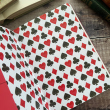 Load image into Gallery viewer, A5 Embossed Vegan Leather Notebook...Alice in Wonderland Theme