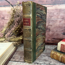 Load image into Gallery viewer, 1857 Jane Eyre by Currer Bell (Charlotte Bronte) Half Leather Victorian Book Rare (Et)