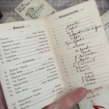 Load image into Gallery viewer, Bundle of Early 20th Century Dance Cards - Fascinating Piece of Social History