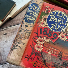 Load image into Gallery viewer, 1889 Peter Parley's Annual for Girls and Boys Beautiful Floral Victorian Binding