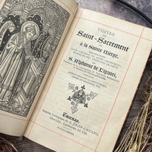 Load image into Gallery viewer, 1878 French Catholic Prayer Book Visites au Saint Sacrement et a la Sainte Vierge