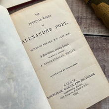 Load image into Gallery viewer, 1860 The Poetical Works of Alexander Pope Victorian Illustrated Book