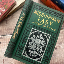 Load image into Gallery viewer, Mr Midshipman Easy by Captain Marryat Pretty Antique Floral Book