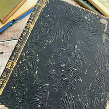Load image into Gallery viewer, Early Victorian Manuscript Book; Full Embossed Leather with Original Verse and Printed Plates