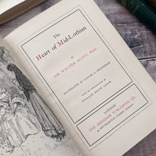 Load image into Gallery viewer, The Heart of Midlothian by Sir Walter Scott; Quarter Leather Binding Talwin Morris