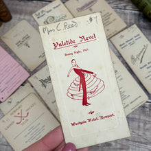 Load image into Gallery viewer, Bundle of Early 20th Century Dance Cards - Fascinating Piece of Social History