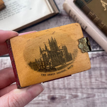 Load image into Gallery viewer, Miniature Notebook with Mauchline Ware Boards featuring scenes of Bath; Antique