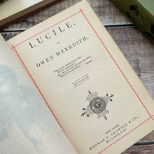 Load image into Gallery viewer, Lucile by Owen Meredith Beautiful Victorian Floral Binding
