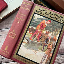 Load image into Gallery viewer, King Arthur and His Knights by Doris Ashley Illustrated by AA DIxon Antique Book