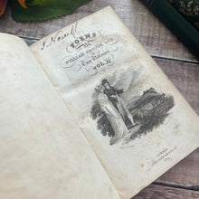 Load image into Gallery viewer, 1814 Poems of William Cowper Two Volumes Half Leather Antiquarian Books