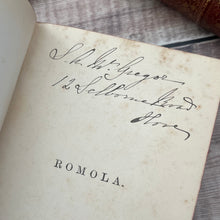 Load image into Gallery viewer, 1886 Romola by George Eliot Fine Florentine Binding 19th Century