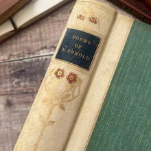 Load image into Gallery viewer, 1909 The Poetical Works of Matthew Arnold; Quarter Bound Vellum Edwardian Book