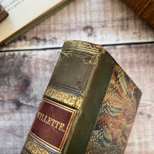 Load image into Gallery viewer, 1857 Villette by Currer Bell (Charlotte Bronte) Half Leather Victorian Book Rare