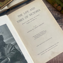 Load image into Gallery viewer, Queen Victoria Her Life and Times; Beautiful Floral Binding Art Nouveau
