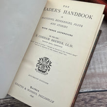 Load image into Gallery viewer, 1896 The Reader's Handbook Late Victorian Full Tree Calf Leather Book