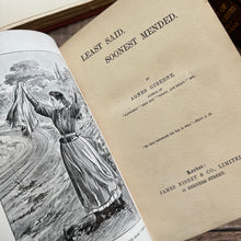 Load image into Gallery viewer, Least Said Soonest Mended by Agnes Giberne Beautiful Floral Art Nouveau Book