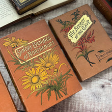Load image into Gallery viewer, Antique Book Stack with Three Beautiful Floral Bindings