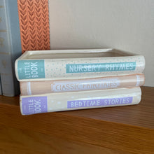 Load image into Gallery viewer, Beautiful Ceramic Stack of Books Ornament / Planter / Decoration Nursery Rhymes