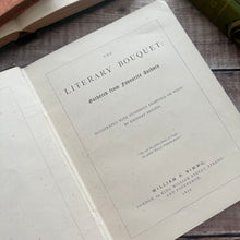 Load image into Gallery viewer, 1876 The Literary Bouquet Mid Victorian 19th Century Fine Cloth Binding