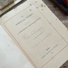 Load image into Gallery viewer, 1854 The Poetical Works of Catherine Grace Godwin; Rare First Edition with Engravings