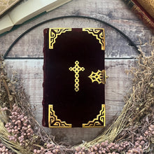 Load image into Gallery viewer, 1863 The Book of Common Prayer Full Velvet Binding Gauffered Edges & Brass Clasp