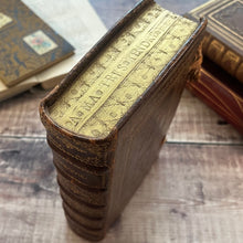 Load image into Gallery viewer, 1698 Ezechiel French Antiquarian Volume Full Leather Binding with Gauffered Edges