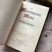Load image into Gallery viewer, 1871 Letters on Demonology and Witchcraft by Sir Walter Scott Half Leather Victorian Book