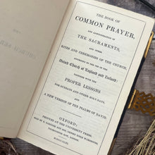 Load image into Gallery viewer, 1863 The Book of Common Prayer Full Velvet Binding Gauffered Edges & Brass Clasp