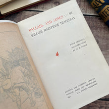 Load image into Gallery viewer, 1896 Ballads and Songs by William Makepeace Thackeray Art Nouveau Binding