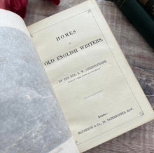 Load image into Gallery viewer, Homes of Old English Writers Full Leather Binding with Marbled Edges
