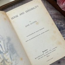 Load image into Gallery viewer, Rare 1901 Sense and Sensibility by Jane Austen; Beautiful Illustrated Edition