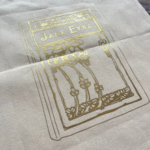 Load image into Gallery viewer, Jane Eyre Tote Bag ... Handmade and Designed on a Late Victorian Book...Charlotte Bronte