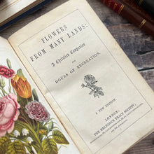 Load image into Gallery viewer, Flowers from Many Lands; Christian Companion Victorian Book with Colour Plates